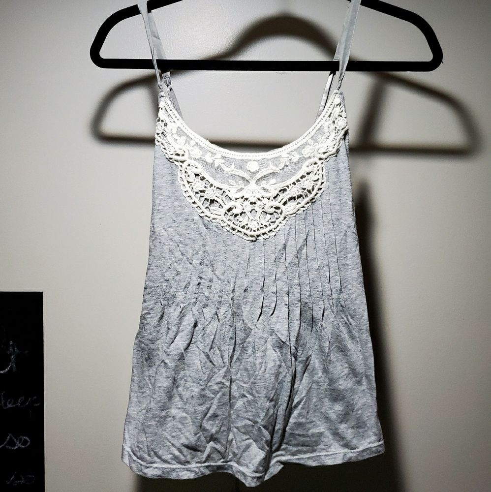 Aeropostale Tank Top Lace Detail - Medium